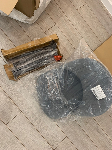 Стул на металлокаркасе Gabi 1 light purple / black / gold фото покупателя 250