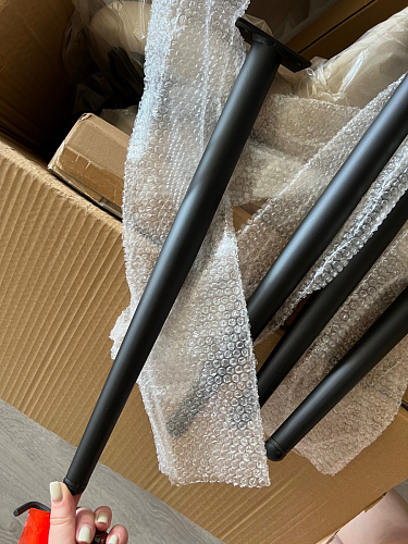 Стул на металлокаркасе Gabi latte / gold / black фото покупателя 342