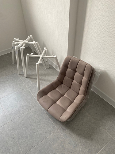 Стул на металлокаркасе Челси К крутящийся бирюзовый / черный фото покупателя 32