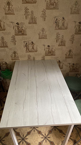 Стол раскладной Лота Лофт 120 25 мм юта / черный матовый фото покупателя 385