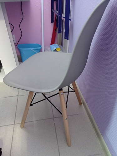 Пластиковый стул Eames PC-015 желтый фото покупателя 231