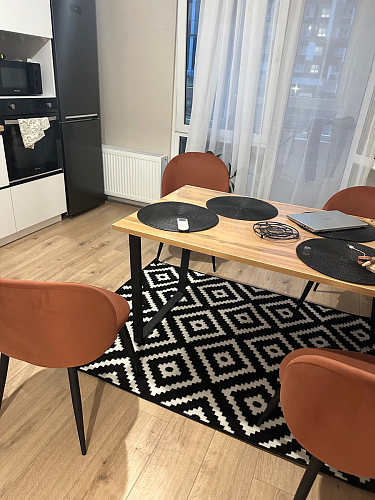 Стол Лота Лофт 140 25 мм черный матовый / бетон фото покупателя 507