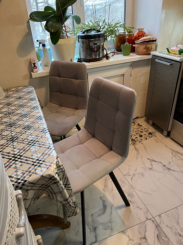 Стул на металлокаркасе Чилли синий / белый фото покупателя 1316