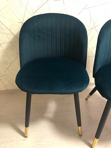 Стул на металлокаркасе Gabi dark beige / black / silver фото покупателя 147