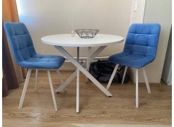 Стул на металлокаркасе Чилли горчичный / белый фото покупателя 209