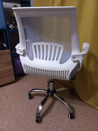 Компьютерное кресло Ergoplus белое / голубое фото покупателя 13