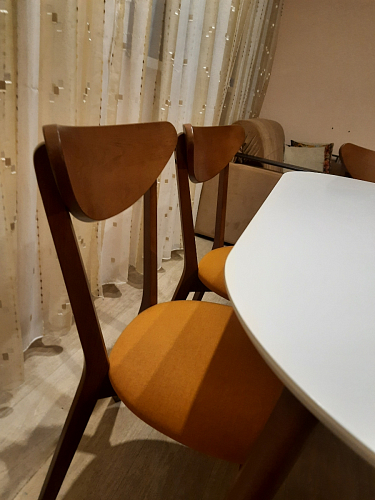 Стул Maxi/Макси белый / натуральный фото покупателя 25