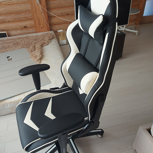 Компьютерное кресло Racer черное / оранжевое фото покупателя 113