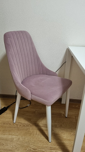 Стул на металлокаркасе Kora green / black фото покупателя 12