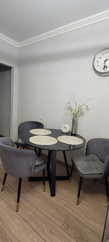 Стеклянный стол Норфолк 100 золото фото покупателя 41