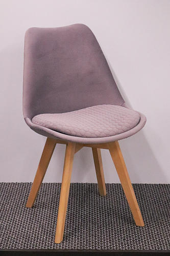 Деревянный стул Bonuss light purple / wood из шоурума 7