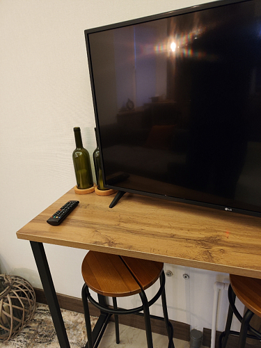 Барная стойка Дилан Лофт 120х50х90 бетон фото покупателя 100