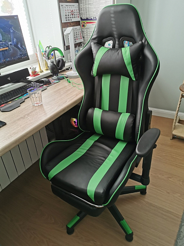 Компьютерное кресло Corvet black / blue фото покупателя 10