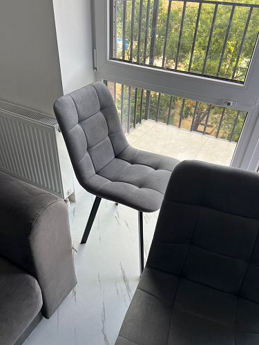 Стул на металлокаркасе Чилли К кирпичный / черный фото покупателя 370