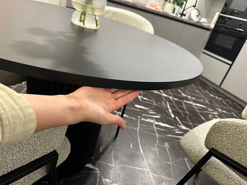 Стол Барел 100 орех кантри / черный фото покупателя 5