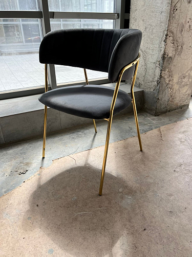 Стул на металлокаркасе Kamelia gold / gray фото покупателя 7