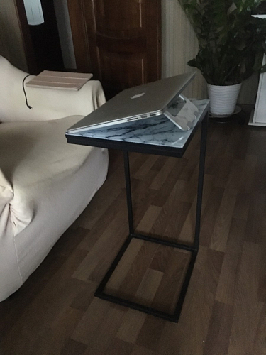 Журнальный столик Геркулес королевский мрамор фото покупателя 5