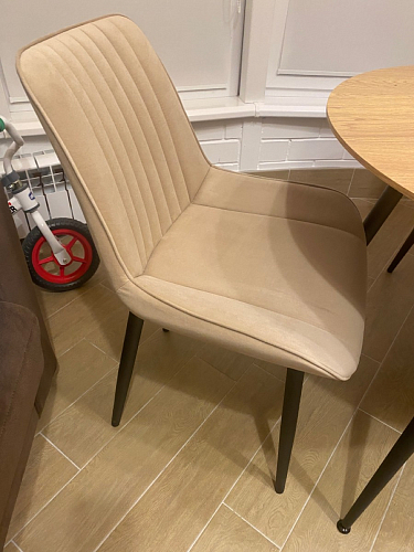 Комплект стульев Вейв 4 шт светло-серый / черный фото покупателя 25