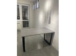 Стол Лота Лофт 140 25 мм черный матовый / бетон фото покупателя 66