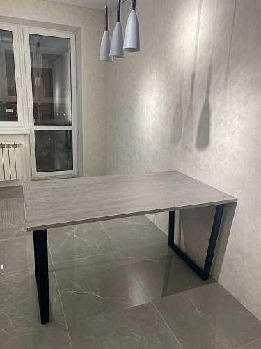 Стол Лота Лофт 140 25 мм черный матовый / бетон фото покупателя 66