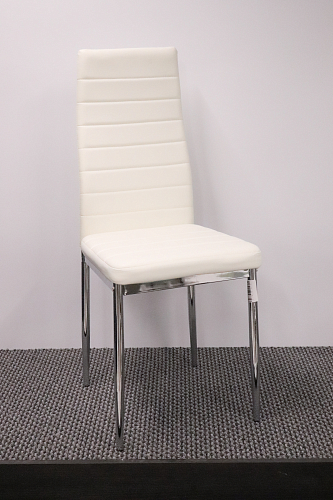 Стул на металлокаркасе DC2-001 black / white line / white из шоурума 1