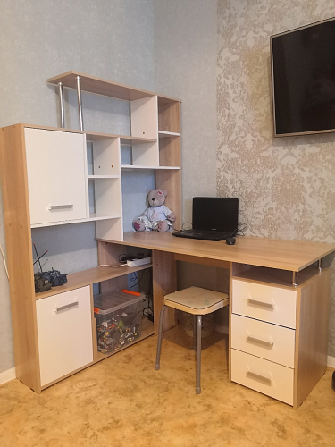 Компьютерный стол КС15 левый дуб сонома фото покупателя 25