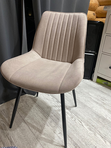 Стул на металлокаркасе Седа 360 К латте (velutto 08) / белый фото покупателя 276