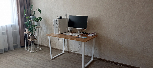 Деревянный стол Лота Лофт 120x75 дуб крафт табачный / черный матовый фото покупателя 131