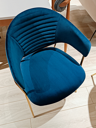 Кресло Turin пудровый / золото из шоурума 4