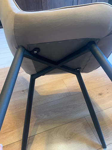 Комплект стульев Вейв 4 шт светло-серый / черный фото покупателя 7