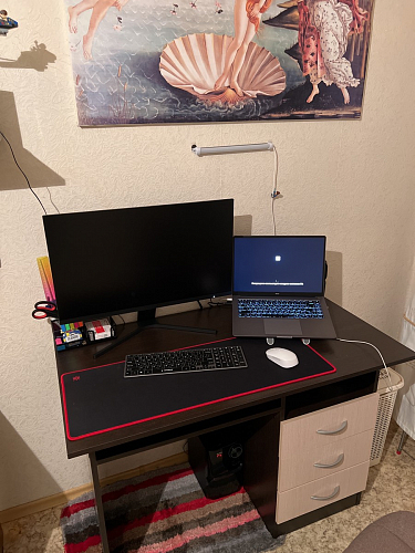 Стол письменный Бриз МДФ волна лайм / ясень светлый фото покупателя 253