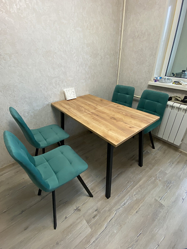 Стул на металлокаркасе Чилли синий / белый фото покупателя 983