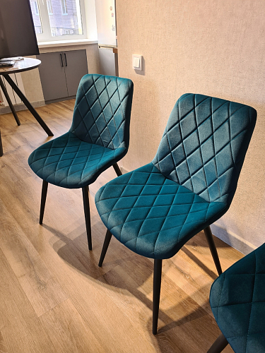 Стул на металлокаркасе Fox green / black фото покупателя 1