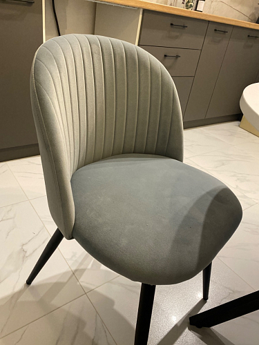 Стул на металлокаркасе Gabi gray / black фото покупателя 350