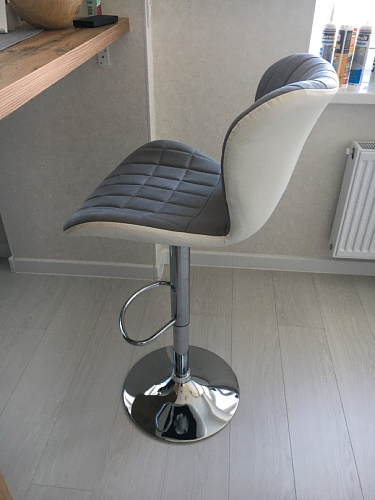 Барный стул Brend серый / белый фото покупателя 12