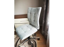 Компьютерное кресло Бюрократ CH-330M/velv86 голубой velvet 86 / крестовина металл фото покупателя 6