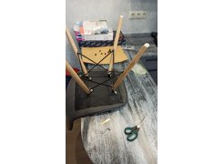 Деревянный стул Kvadro серый фото покупателя 16