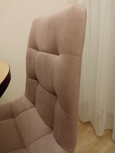 Стул на металлокаркасе Чилли К темно-серый (velutto 32) / черный фото покупателя 671