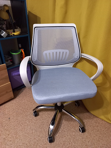 Компьютерное кресло Ergoplus blue / gray / white фото покупателя 12