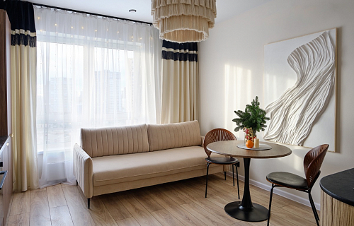 Стол Тулип 80х73 мрамор черный / белый фото покупателя 106