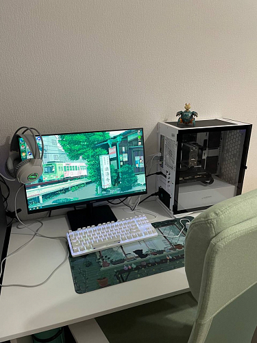 Компьютерное кресло Salta light green / white фото покупателя 14