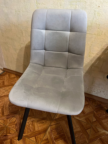 Стул на металлокаркасе Чилли синяя ткань / белый фото покупателя 930