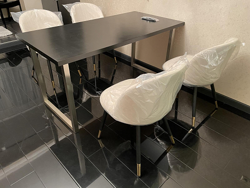 Стул на металлокаркасе Gabi gray / black фото покупателя 890