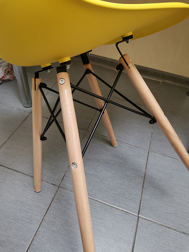 Пластиковый стул Eames PC-015 желтый фото покупателя 60