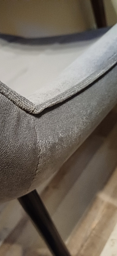 Стул на металлокаркасе Седа 360 К латте (velutto 08) / белый фото покупателя 78