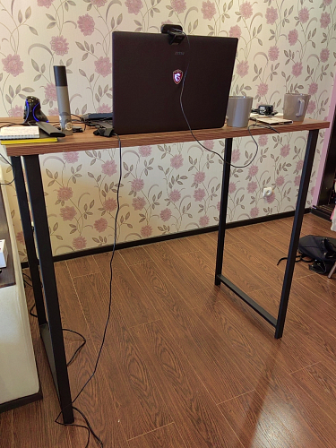 Барная стойка Дилан Лофт 120х40х90 бетон светлый фото покупателя 207