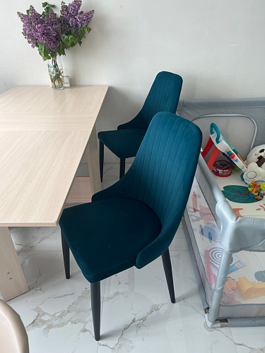 Стул на металлокаркасе Kora black / gray фото покупателя 400