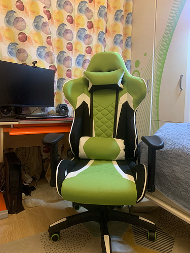 Компьютерное кресло Prime черное / синее фото покупателя 8