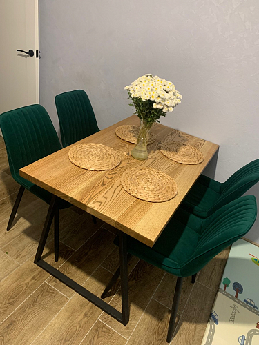 Стул на металлокаркасе Седа К латте / черный фото покупателя 315