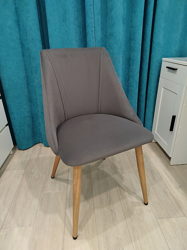 Стул на металлокаркасе Morgan blue / black фото покупателя 2